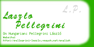 laszlo pellegrini business card