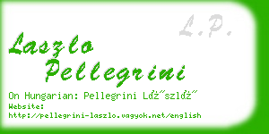 laszlo pellegrini business card